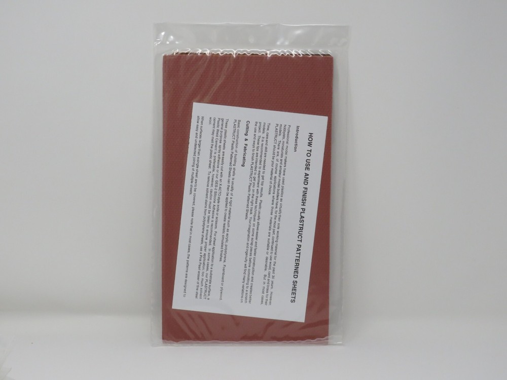 Plastruct 91606 Rough Brick Retaining Wall Patterned Sheets O Scale 1:48