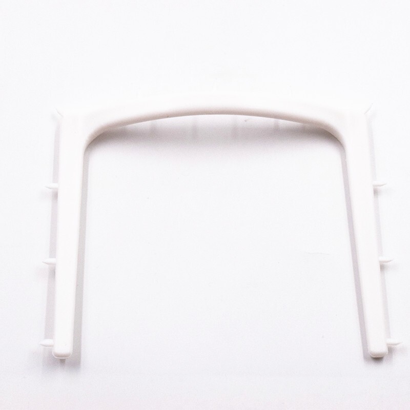 2Pcs Dental U-Shape Rubber Dam Frame Plastic White Young Arch Standard Size