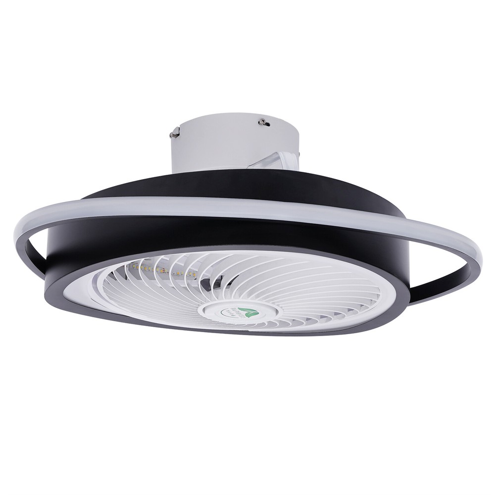 20" Ceiling Fan Light Flush Mount w/3 Speed Remote 3 Colors Changing Timable