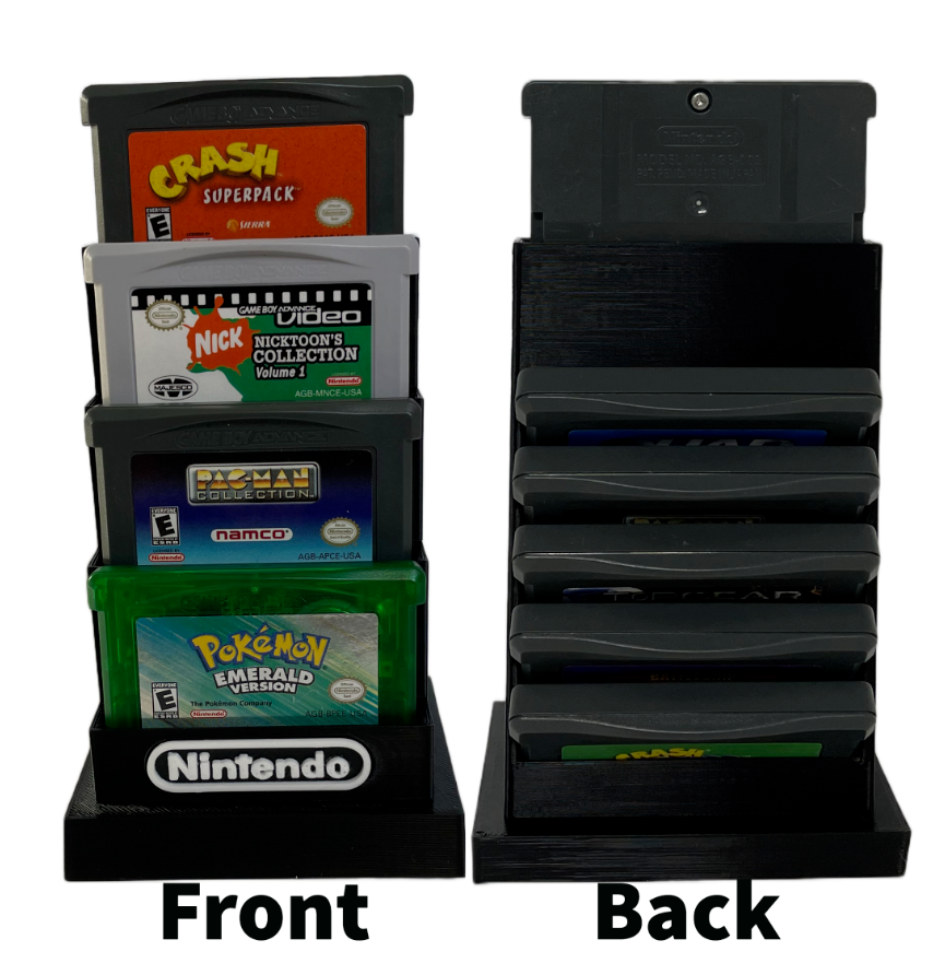 Nintendo Game Boy Advanced SP 9 Game Cartridge Display- DISPLAY ONLY (Customize)