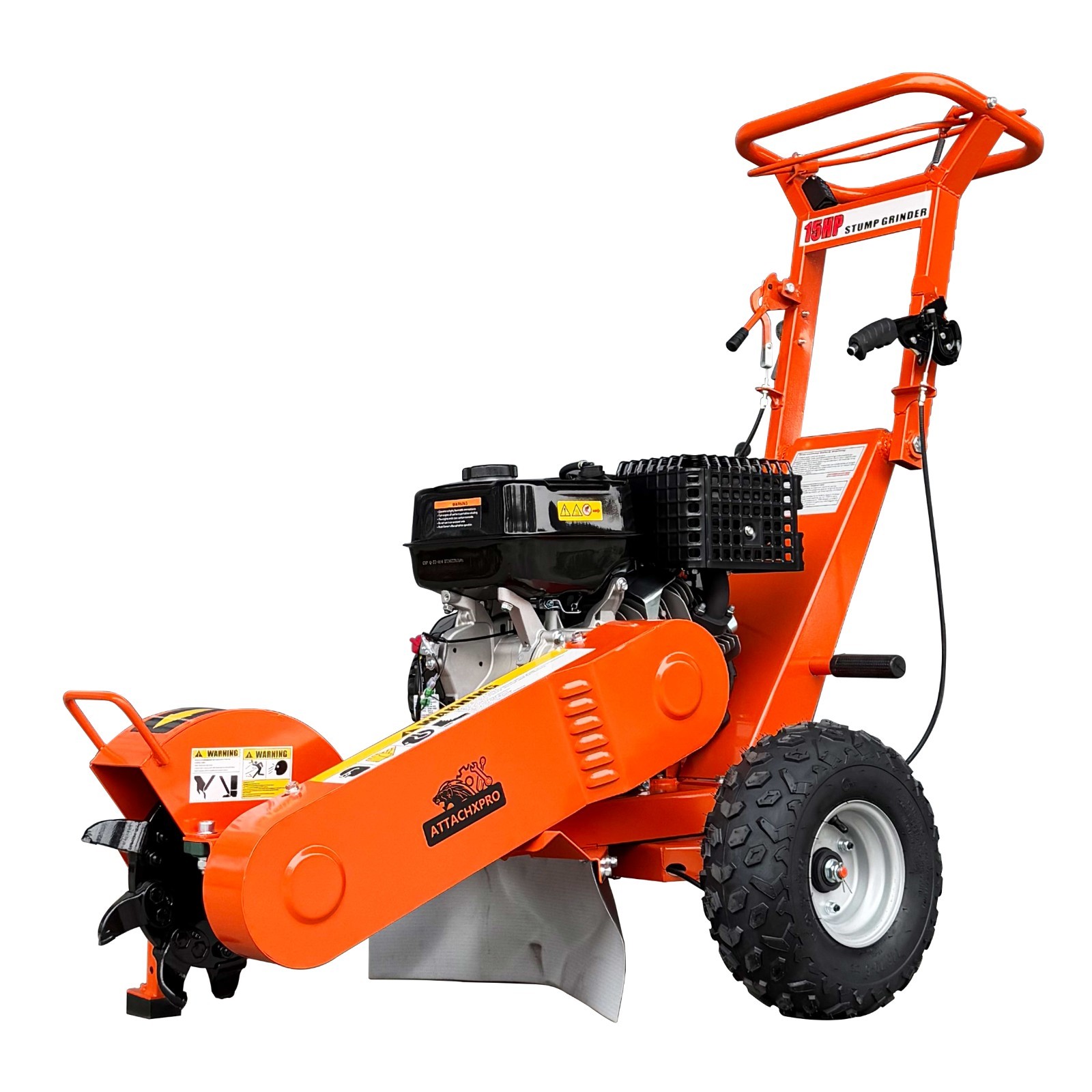 15HP 420CC Gas Stump Grinder Walk-Behind 15" Cutting Height 10" Depth