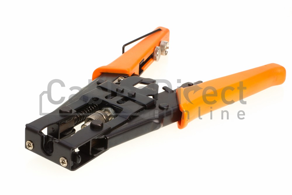 500FT Black RG59 + DC Power Siamese Security Camera Cable + Tool Kit CCTV