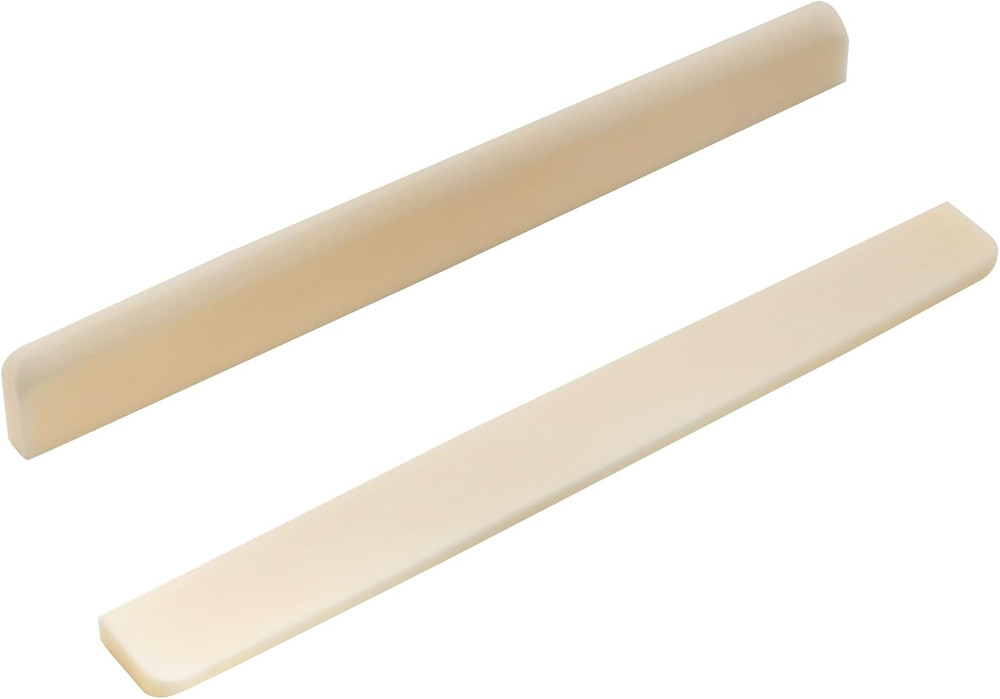 Basic 6 String Classical Guitar Bone Saddle, DJ-02 80X3X9/8Mm (Set of 2)