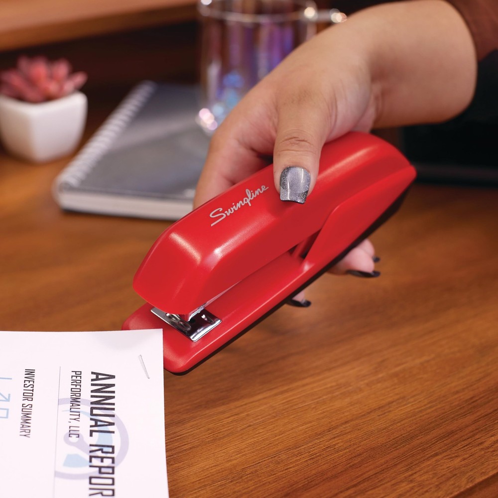 Swingline Stapler, 20 Sheet Capacity, 545 Desktop Regular, Rio Red
