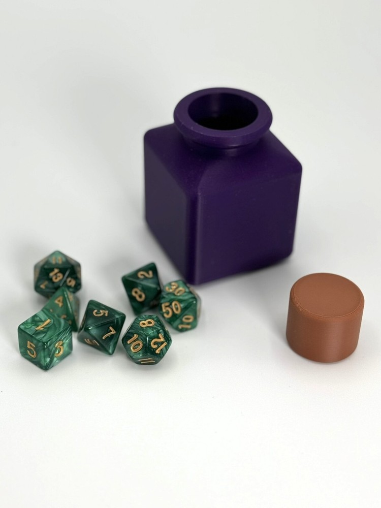 Potion Bottle Dice Storage Container – Unique Dice Holder for DND, Tabletop RPG
