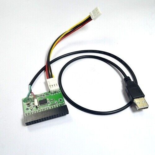 34pin Floppy Interface Driver Adapter Connector PCB Board 1.44MB USB Cable 3.5"