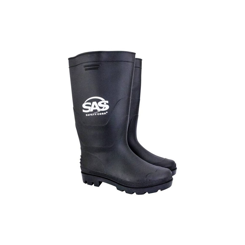 SAS 7130-09 15" Lined Non-Slip PVC Pull-On Boots, Size 9