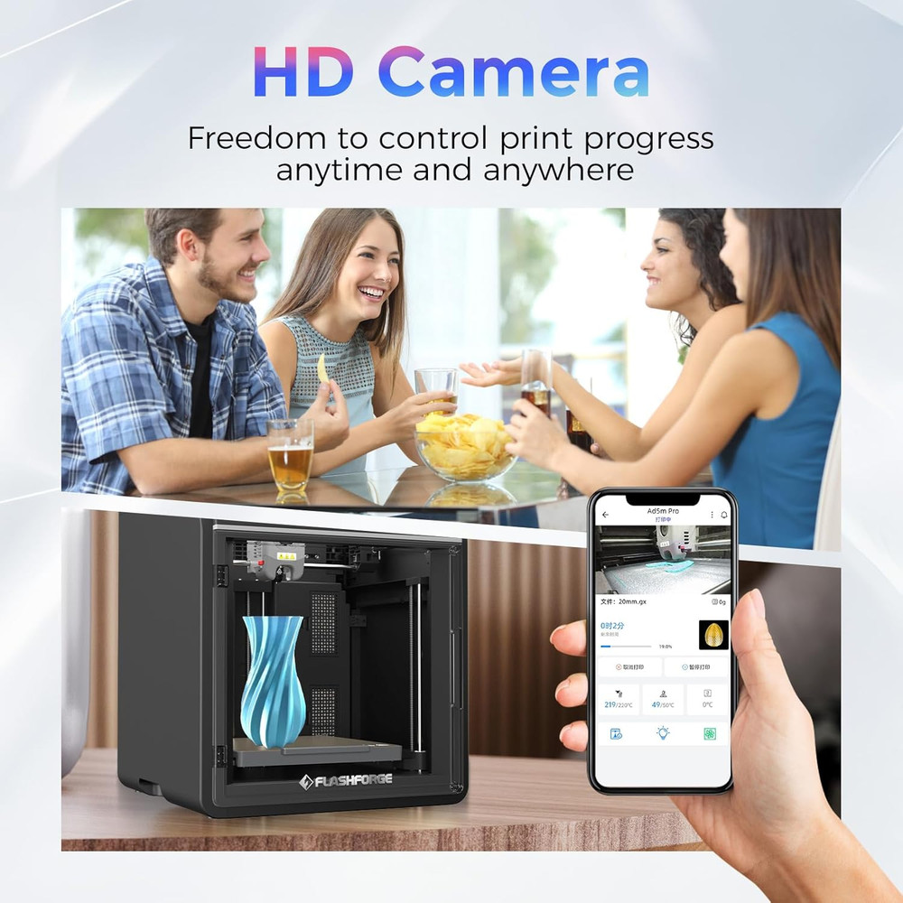 Official Original FLASHFORGE Camera Smart Kit, 3D Printer Camera Real-Time Monit