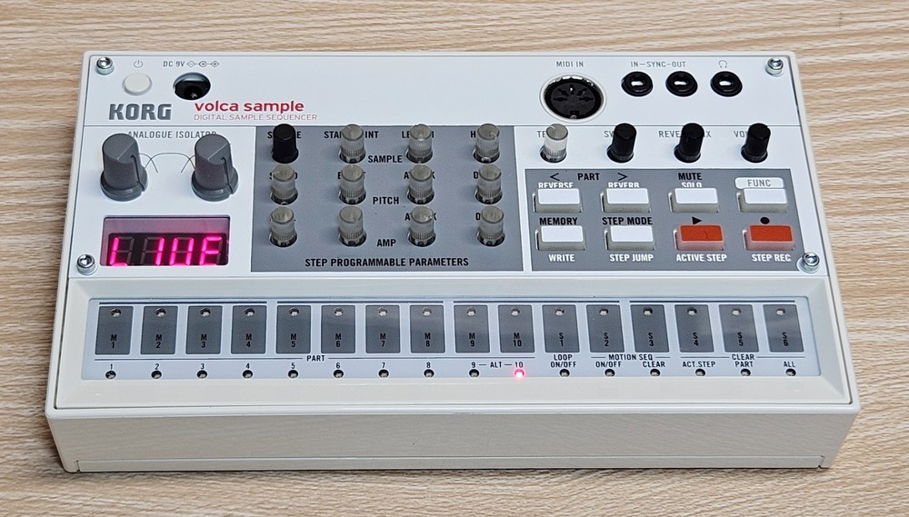 Korg Volca Sample Digital Sample Sequencer with Angled Desktop Stands