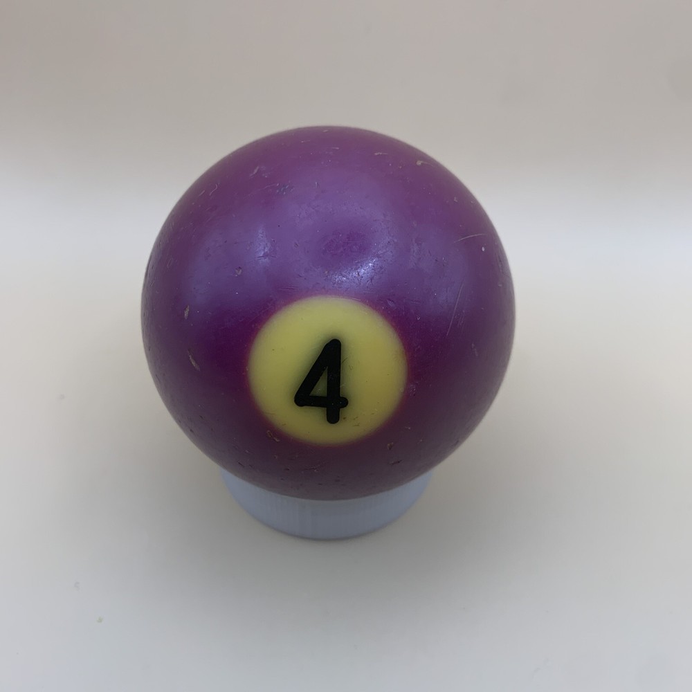Vintage Replacement Pool Ball Billiards Purple Solid #4 Ball 2 1/4" Diameter