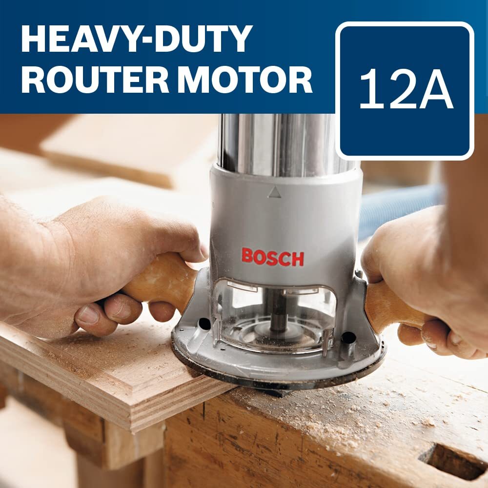 BOSCH 1617EVS 2.25 Horesepower Electronic Fixed-Base Router with a Variable