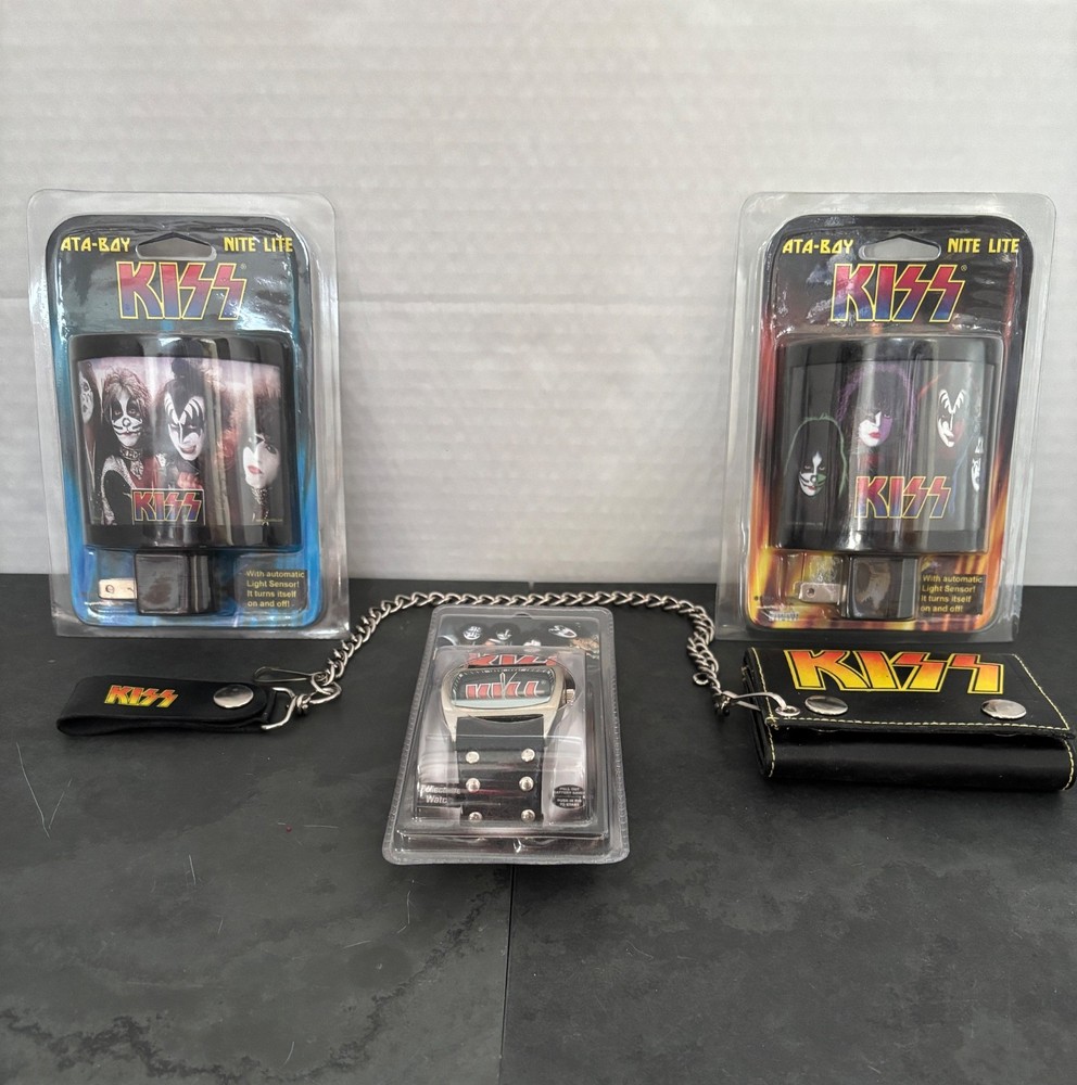 KISS WALLET, KISS WATCH AND 2003 KISS NITE LITES NEVER BEEN USED