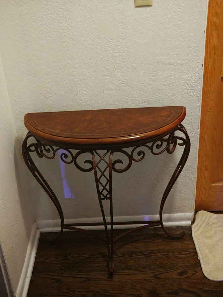 half moon entryway table