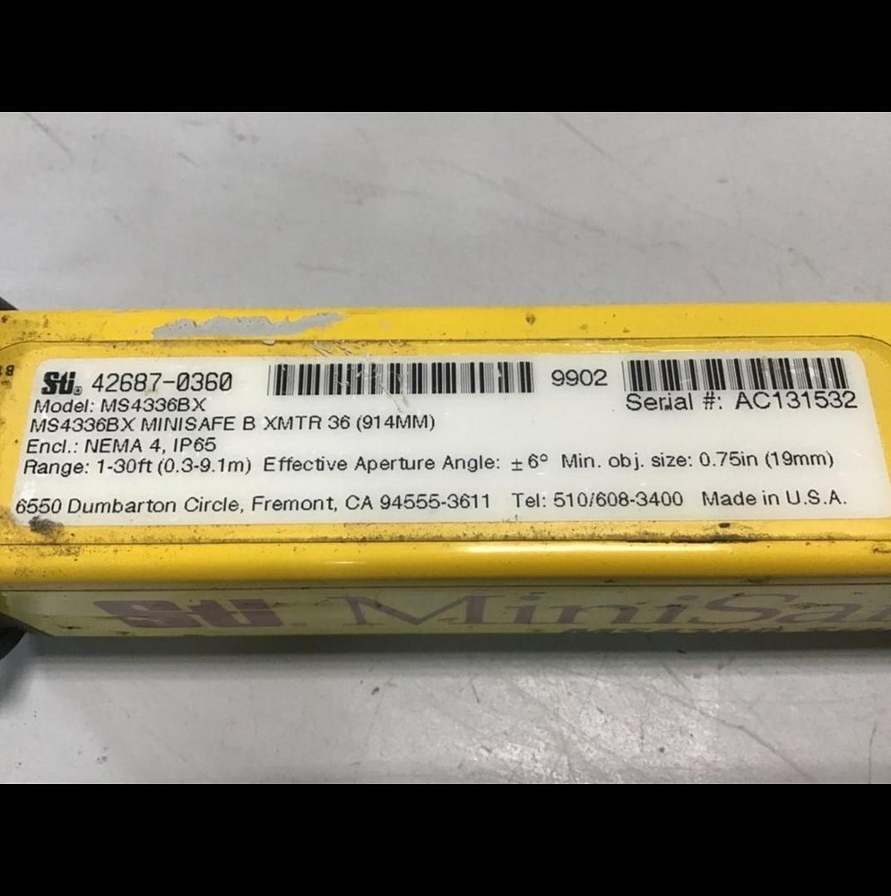 STI Light Curtain Transmitter MS4336BX Used #49874