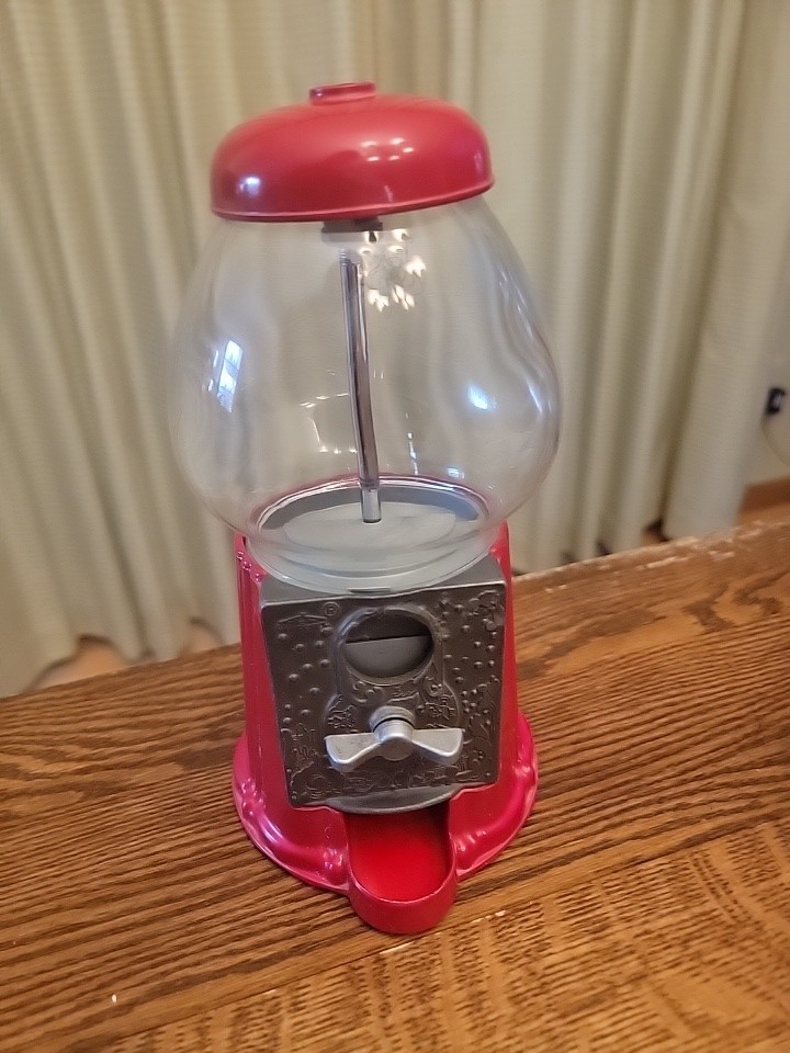 Vintage Collectable Gumball Machine 1985 Carousel 9"