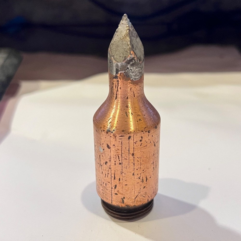 Copper Soldering Iron Tip Threaded 1 1/8" #5