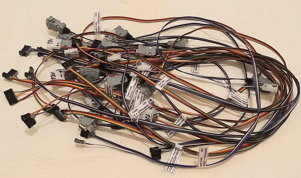 Cash Code MVU VU MSM SM Bill Acceptor Note Validator RS232 Cable Harness