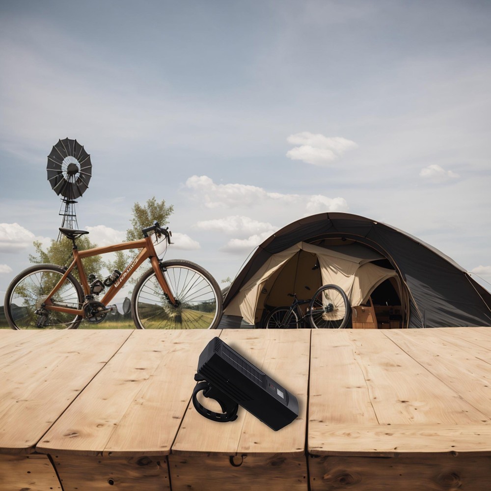 Multi Functional LED Bicycle Headlight with Solar and USB Charging Capabilities