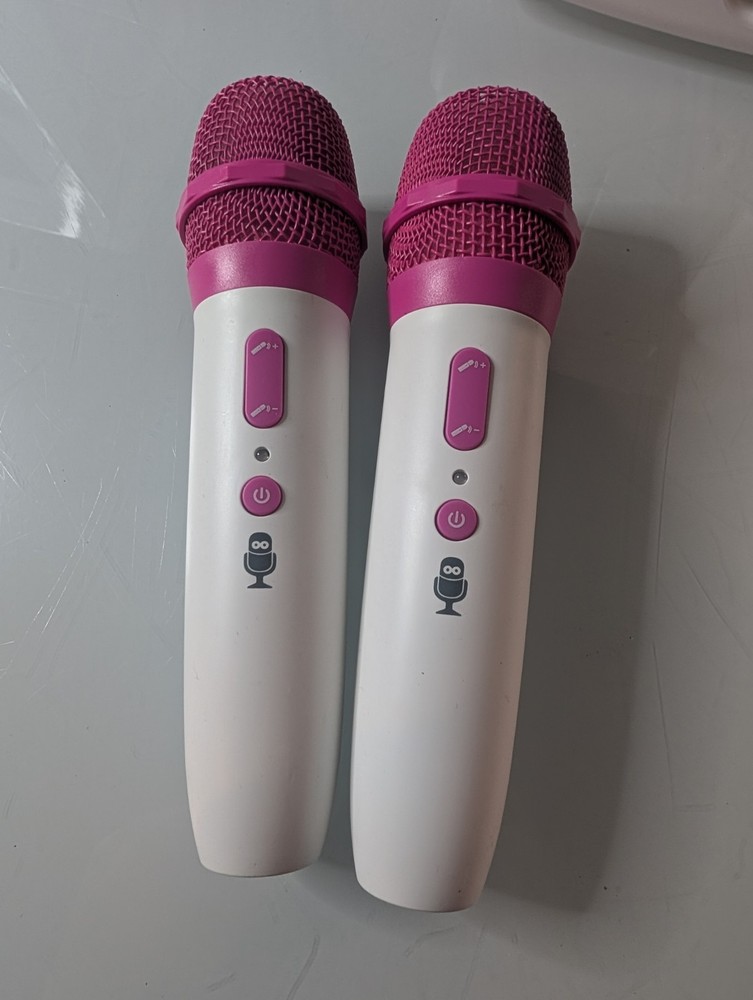 Singing Machine SML294P Bluetooth Karaoke System - 2 Wireless Mics - LED Lights