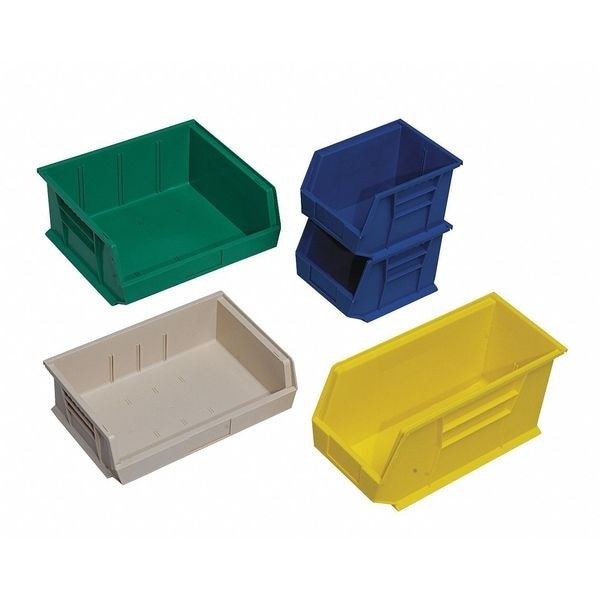 Quantum Storage Systems Qus250rd Hang & Stack Storage Bin, Polypropylene, Red,