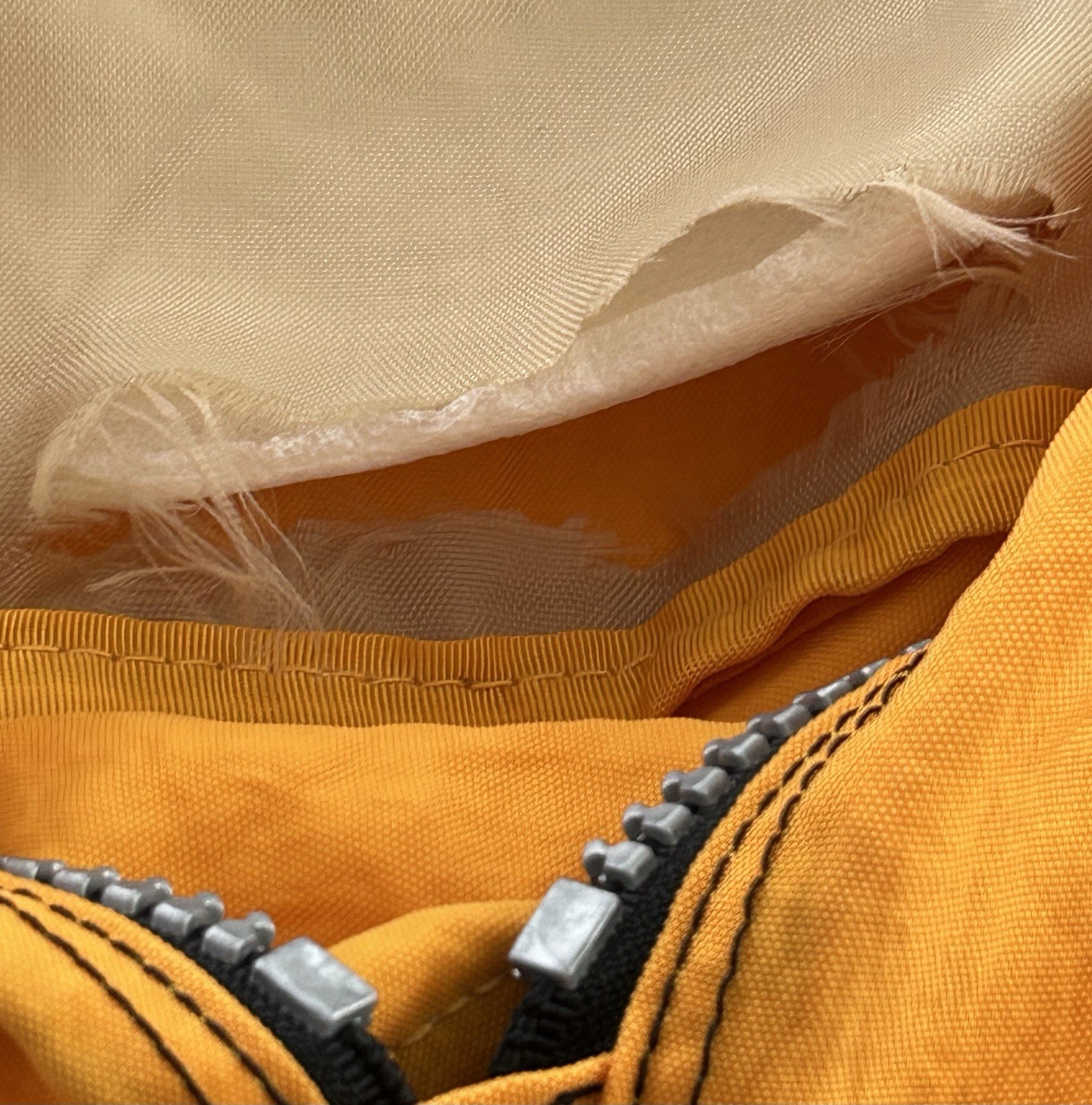 Classic Kipling Large nylon duffle bag Yellow 14” X 24” No Shoulder Strap