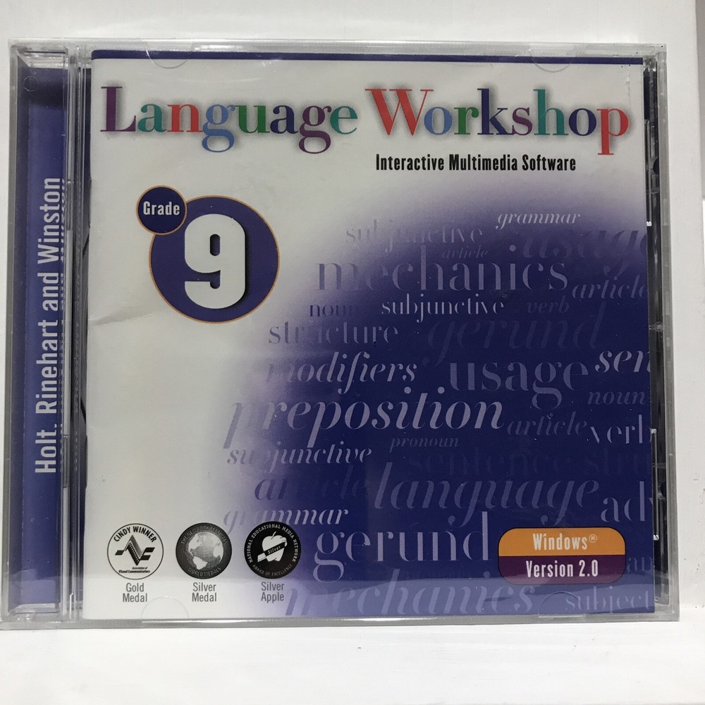 Language Workshop Interactive Multimedia Software Grade 9 (CD-ROM) NEW