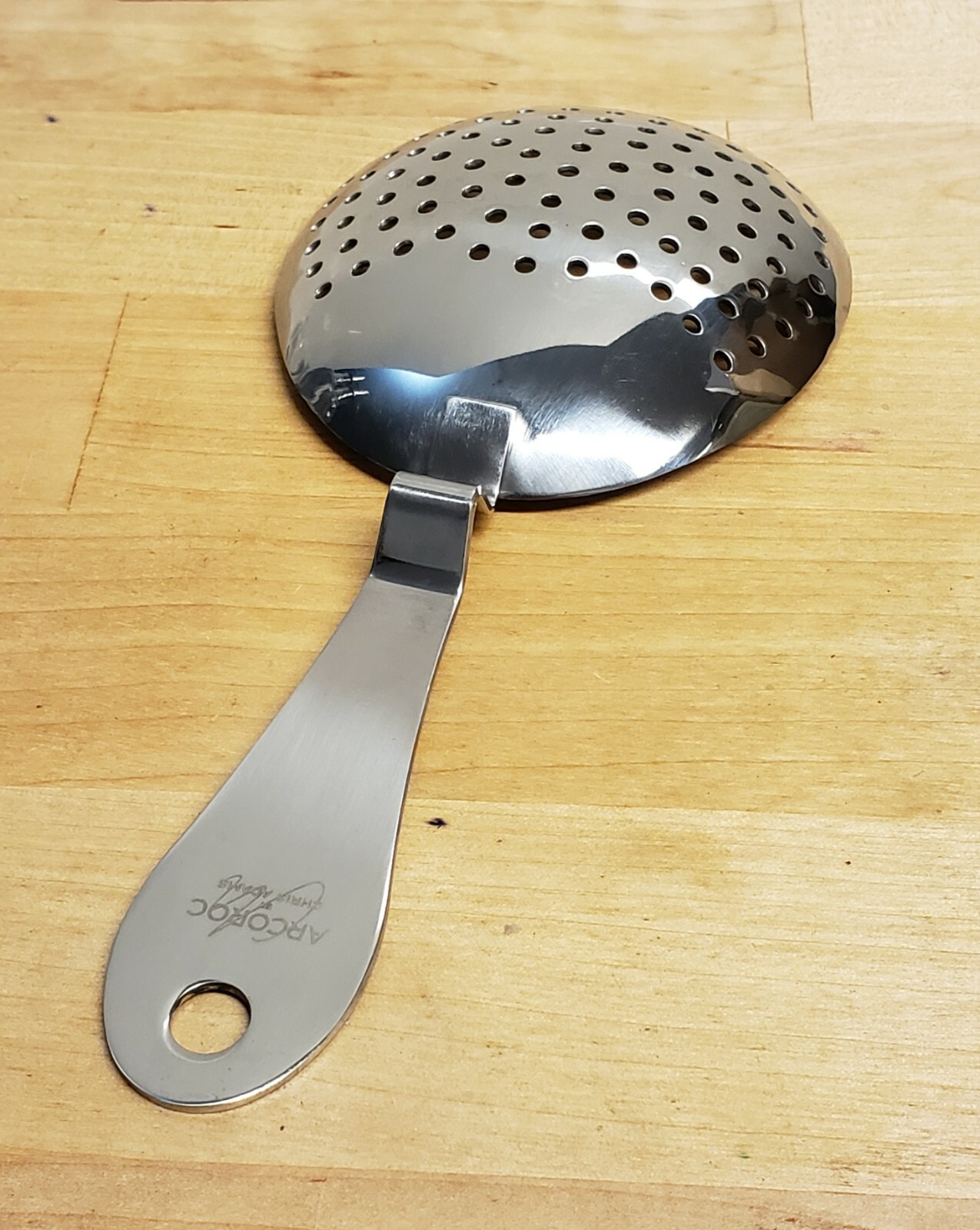 (1x) Bar Cocktail PREMIUM Heavy JULEP STRAINER Polished Stainless Steel EACH