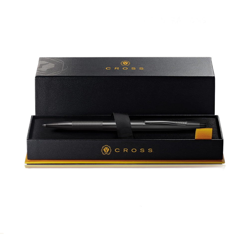 Cross Classic Century Refillable Ballpoint Pen Medium Gift Box Black Micro Knurl