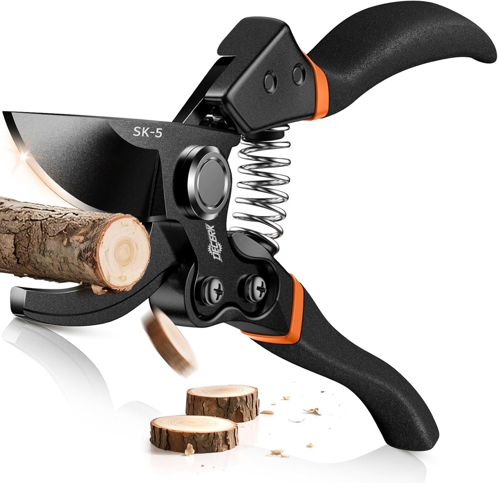 DECERK® 8.5" Professional Pruning Shears - Cuts 4X Easier with Ultra Sharp Japa