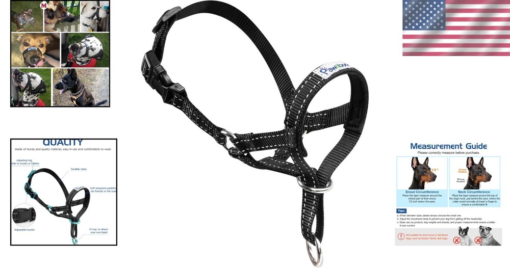 Comfortable Medium Dog Muzzle - Anti-Pulling & Barking Control, Adjustable Fit