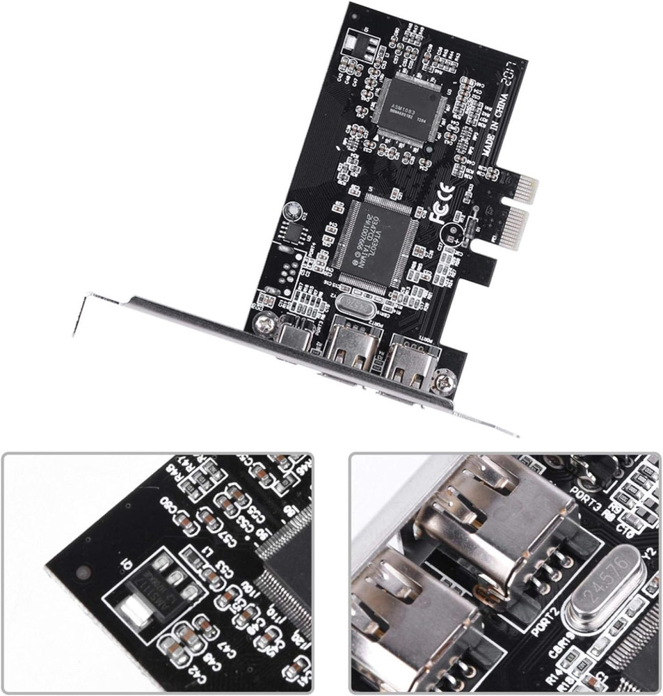 800Mbps PCI-E Express Card, 1394A IEEE 1394B Controller Card with Firewire Cable