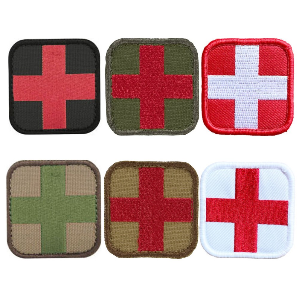 Medic First Aid ACU EMT EMS Paramedic Combat Patch 2”x 2” Hook Loop Closure