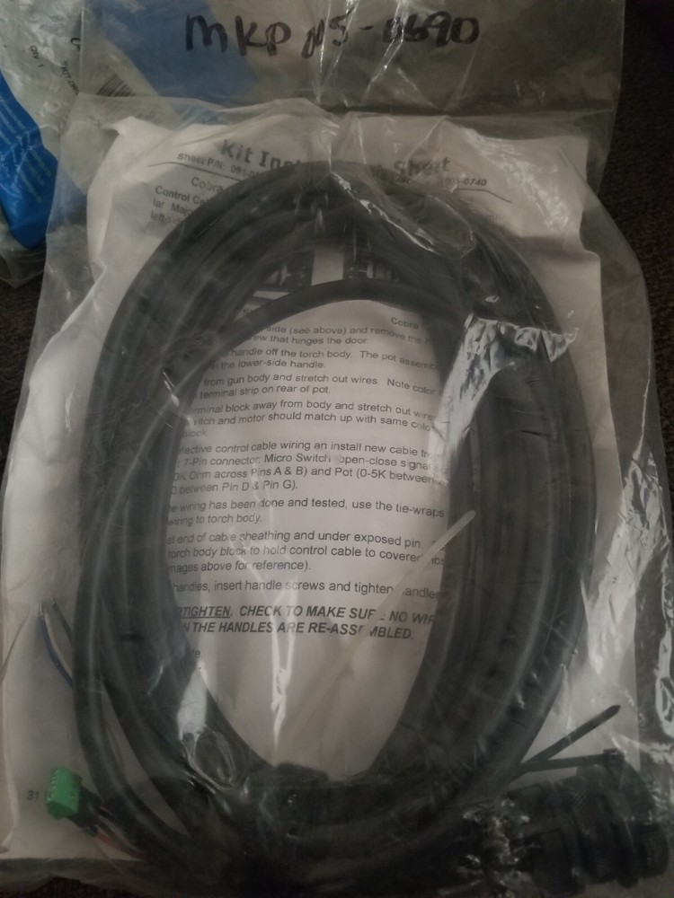 MK Products 005-0690 7 Pin Tblock Control Cable 15 Ft, MK-Lincoln. Python. Cobra