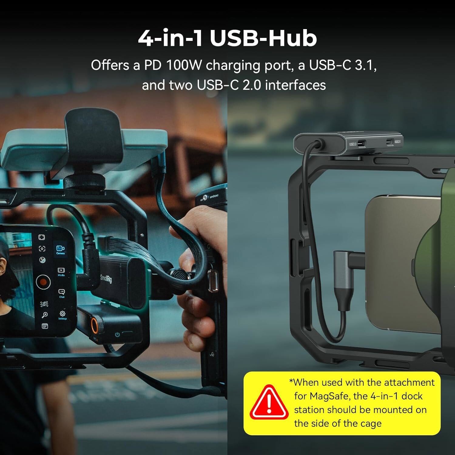 SmallRig All-In-One Mobile Video Kit,Phone Cage w/ Side Handle & Magnetic Filter