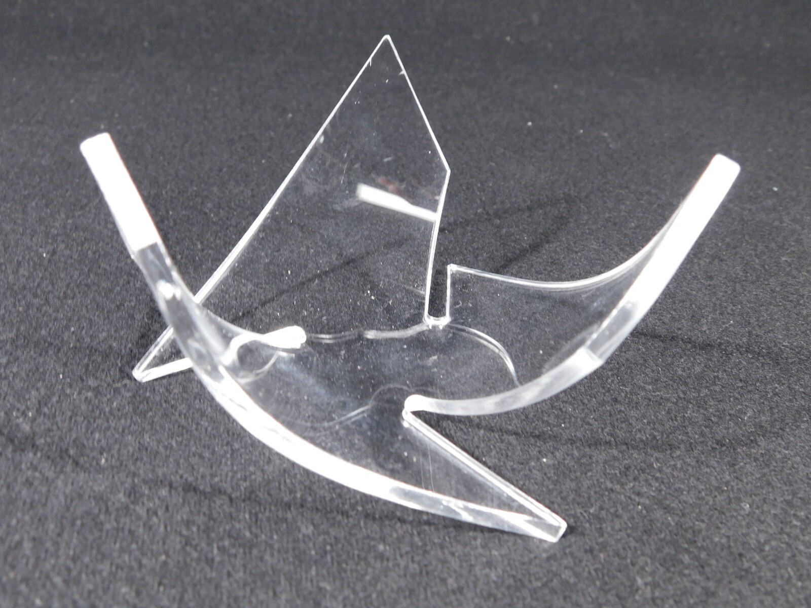 Display Stand Three Post TWIST Design Clear Lucite Medium Size