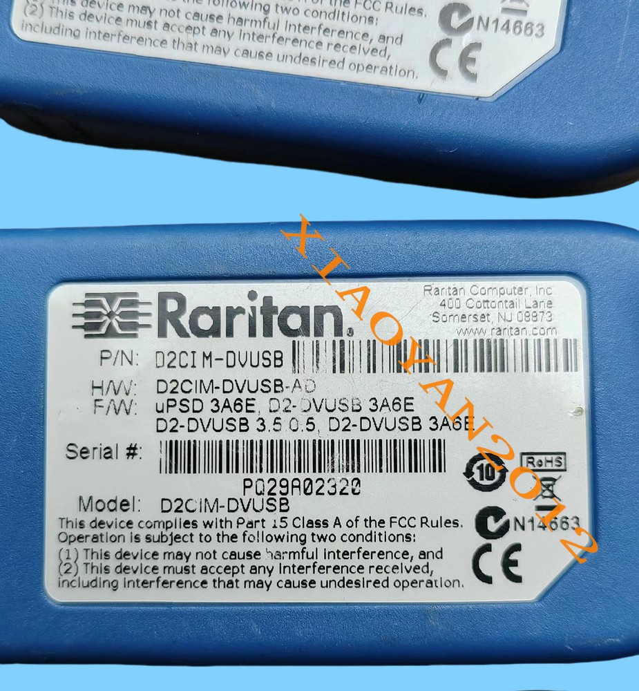 1pcs Raritan Raritan KX II D2CIM-DVUSB Interface Module KVM module cable