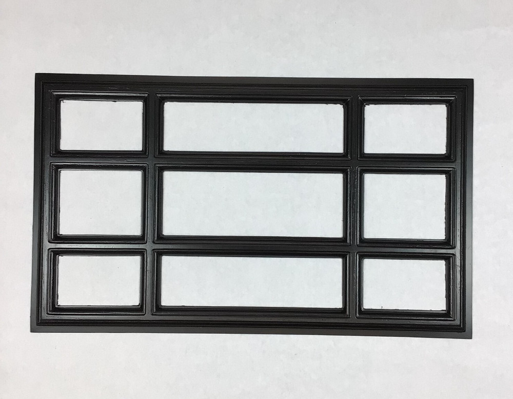 4 Amarr Prairie Replacement Inserts for Short Panel Amarr Garage Door Black