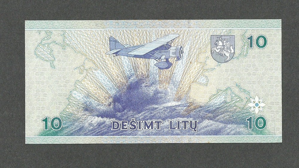 LITHUANIA 10 LITU 1997 AAD P-59 UNC
