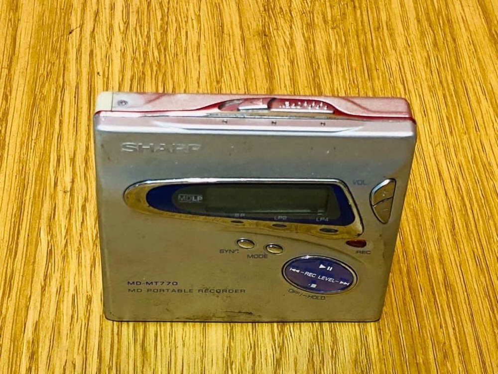 Sharp MD-MT770 Portable MD Recorder Made in Japan Untested