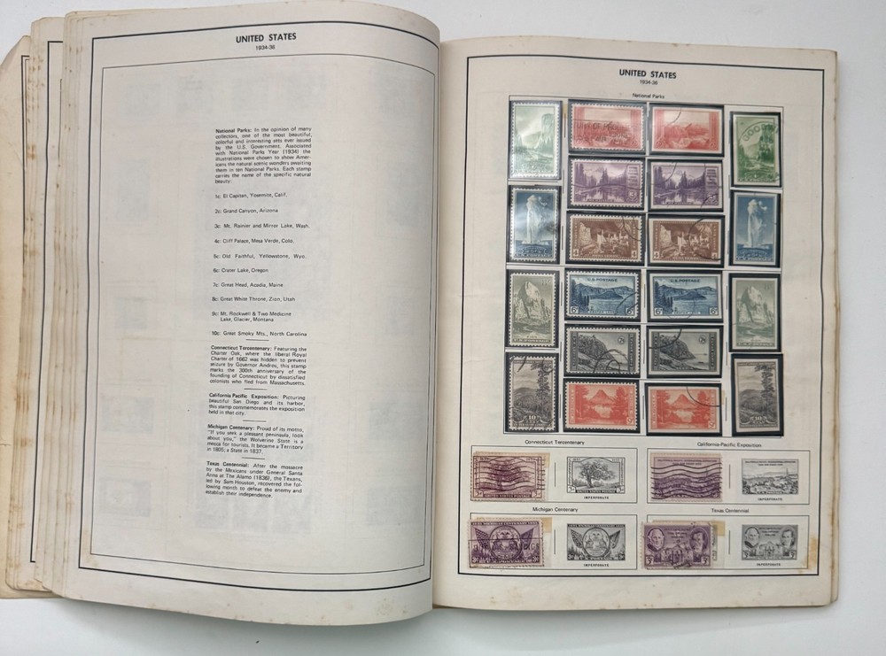 1972 H.E. HARRIS FREEDOM STAMP ALBUM UNITED STATES