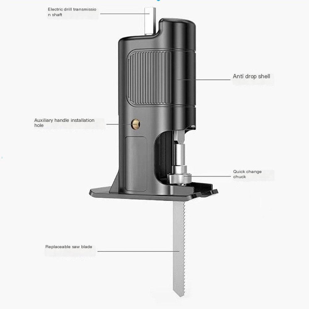 Universal Drill to Jigsaw Adapter, Multi-Purpose Cutting Tool Curve Cutting