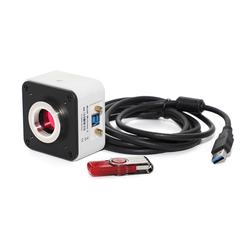 6M Digital Microscope Camera Video with SONY IMX178 Sensor