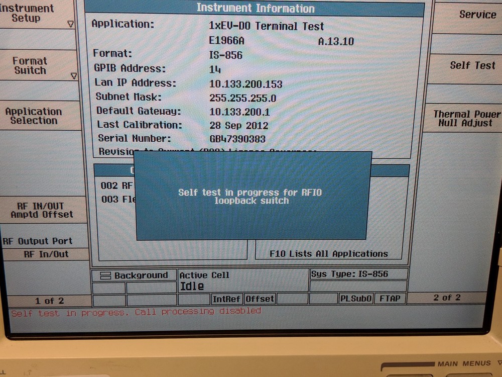 Agilent 8960 Series 10 E5515C Test Set w/ 1xEV-D0 Terminal Test E1966A / E1976A