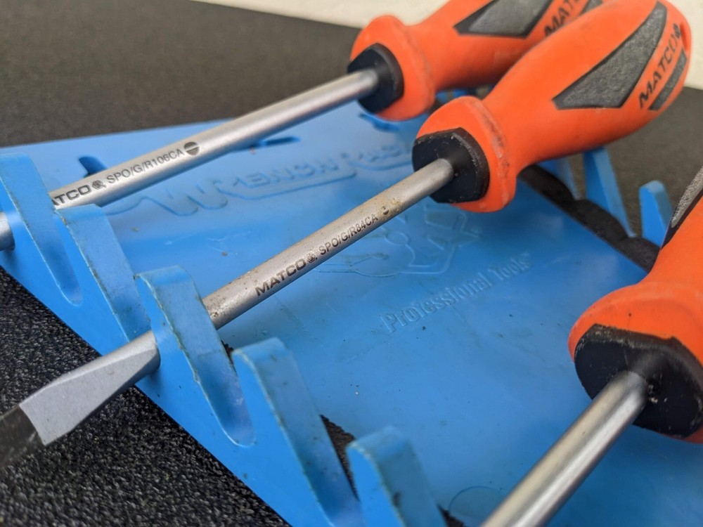 #bi480 Matco Tools 5 Piece Premium Orange Screwdriver Set