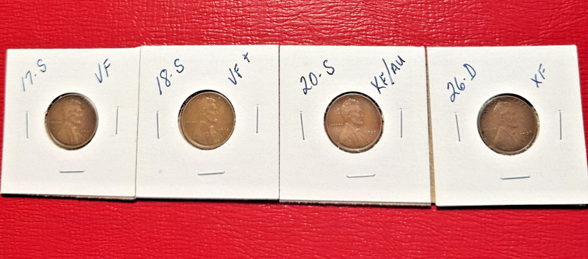 20 Lincoln Memorial Wheat Cents * 1910 to 1934 * Estate Purchase * #37