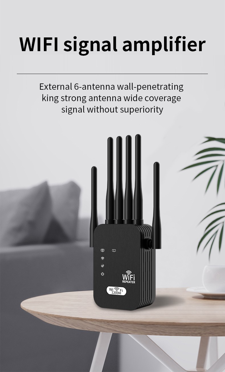 5G Internet WiFi High-Speed Extender Amplifier Router Signal Booster 867Mbps