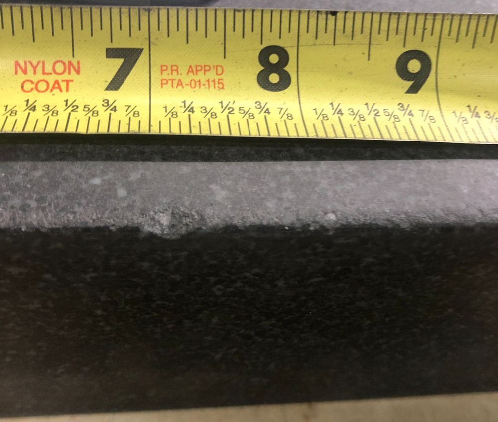 Granite Surface Plate, 12" x 9" x 3", Black