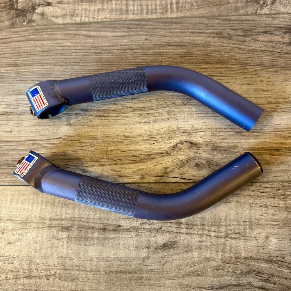 Trek System 3 Control Tech Long Bend Bar Ends Faded Blue 90s
