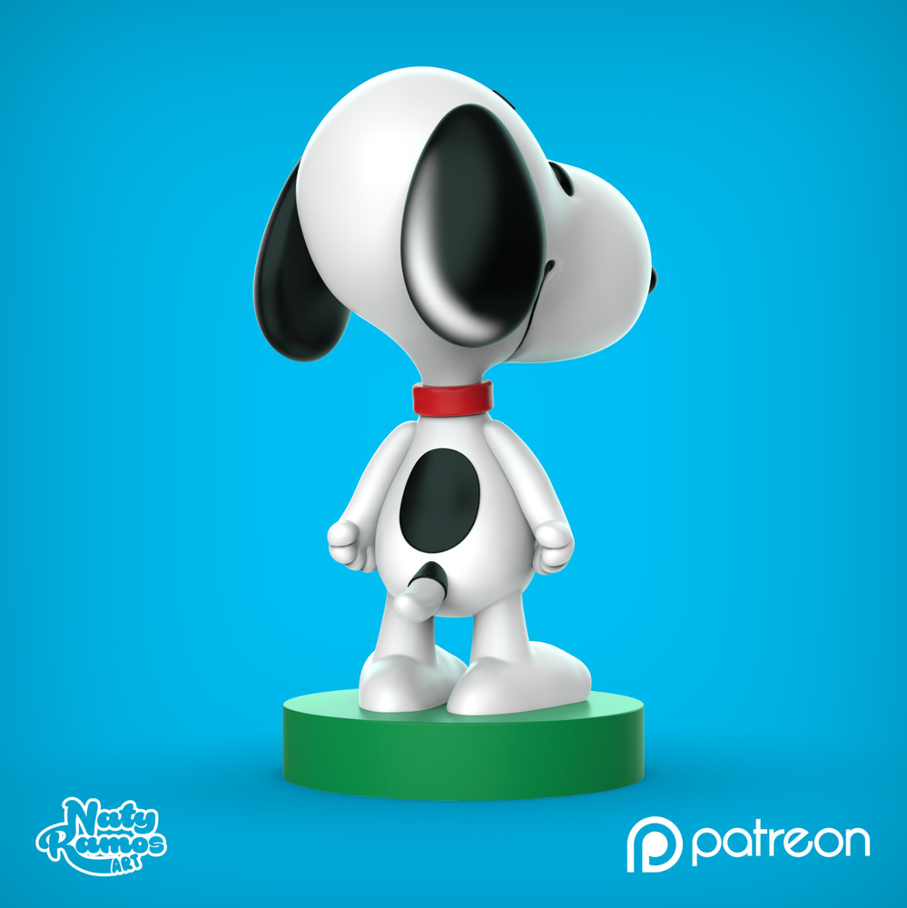 UNPAINTED Snoopy Peanuts 3D Printed Model Kit NR