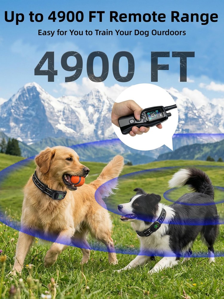 Dog Training Collar with 6 Training Modes, Voice Call, Flashlight, Security L...